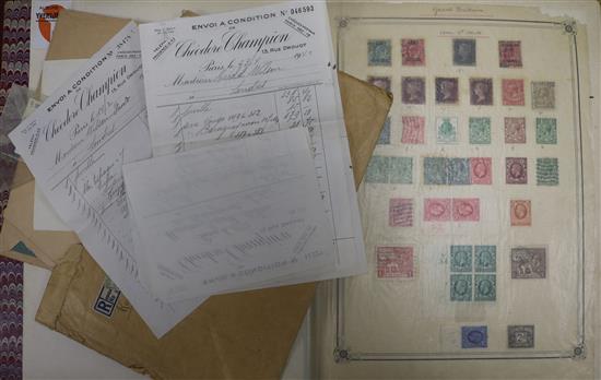An album of world stamps, Victorian and later